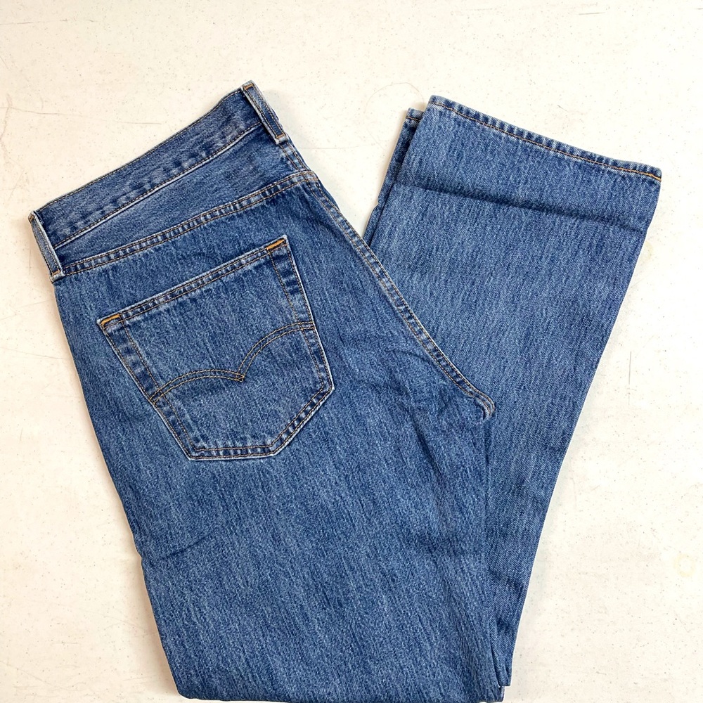 New Levis 501 Denim Jeans Button Fly Size Men's 36x30 NEW W TAGS - Picture 2 of 4